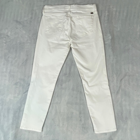 Lucky Brand Zoe Straight Crop Ankle Jeans White Size 6 / 28 Mid Rise - Picture 4 of 9